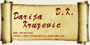 Darija Kružević vizit kartica